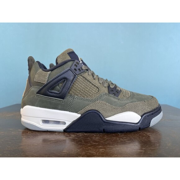 Nike Air Jordan 4 Retro SE Craft Medium Olive Size 6.5Y/Women’s Sz 8 FB9928-200 - Picture 2 of 11